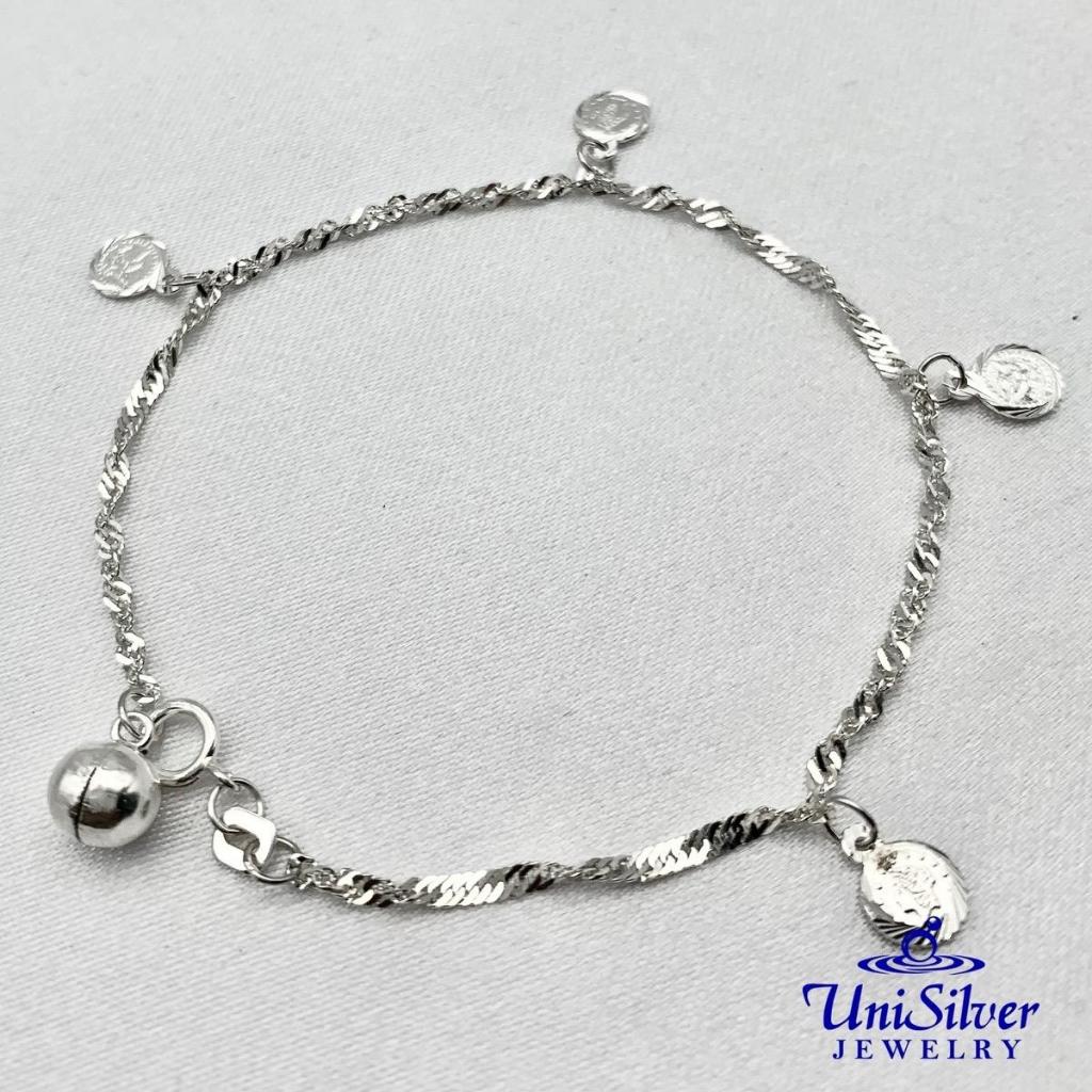 Unisilver 925 Sterling Silver Charmed Bracelet (LB810-081070) | Shopee ...