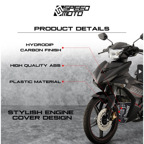 【COD】YAMAHA SNIPER 150 ENGINE COVER / RADIATOR COVER CARBON Z-5213 ...