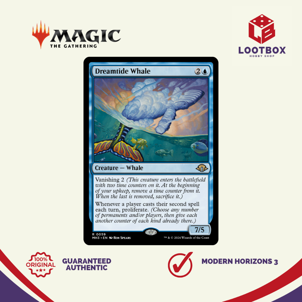 Magic the Gathering: Dreamtide Whale (Rare) - Modern Horizons 3 ...