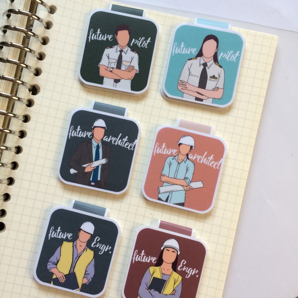 Future Pilot/Flight attendant/Architect/Engineer Magnetic Bookmarks ...
