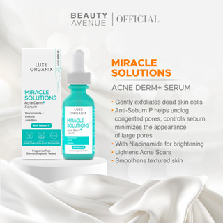 LUXE ORGANIX Miracle Solutions AHA BHA PHA Serum 30ml | Shopee Philippines