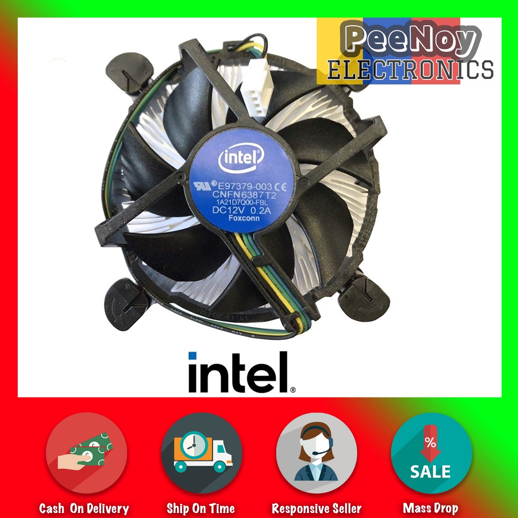 INTEL CPU FAN For Socket LGA 775 / 1150 / 1151 /1155 / 1156 / 1366 ...