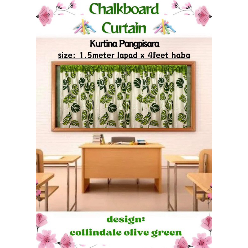 Chalkboard Curtain for School | Classroom Decoration | Shopee Philippines