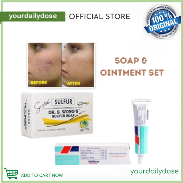 Dr. S. Wong's Bioderm Ointment and Sulfur Soap with moisturizer Anti