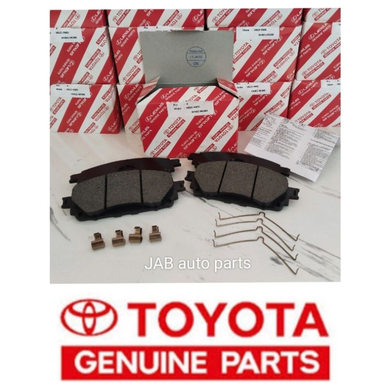 ~with 1 YEAR WARRANTY~ GENUINE Toyota Innova Brake Pads 2016-2023 Front ...