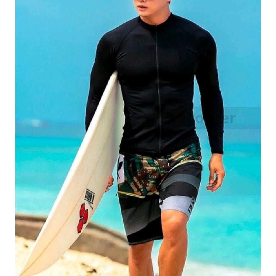 RASHGUARD FOR MENS WITH FULL ZIPPER | Shopee Philippines
