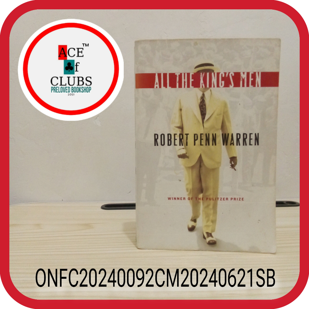 ALL THE KING'S MEN book by Robert Penn Warren (Preloved/Used) | Shopee ...