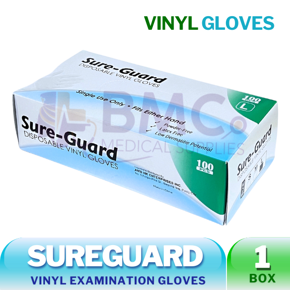 Sure-Guard Vinyl Powder Free Disposable / Examination / Surgical Gloves ...