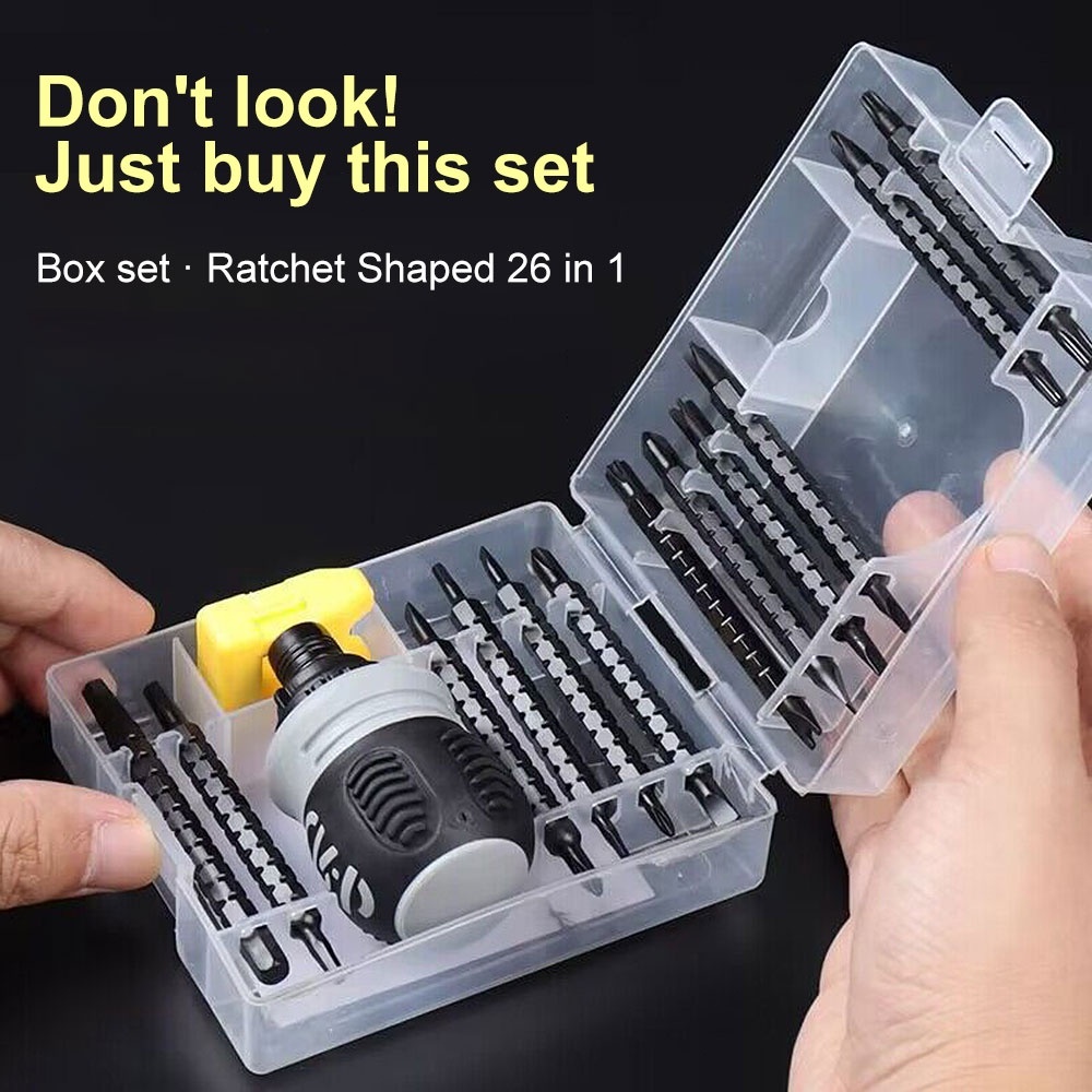 26-piece ratchet screwdriver Box screwdriver dual screwdriver expansion ...