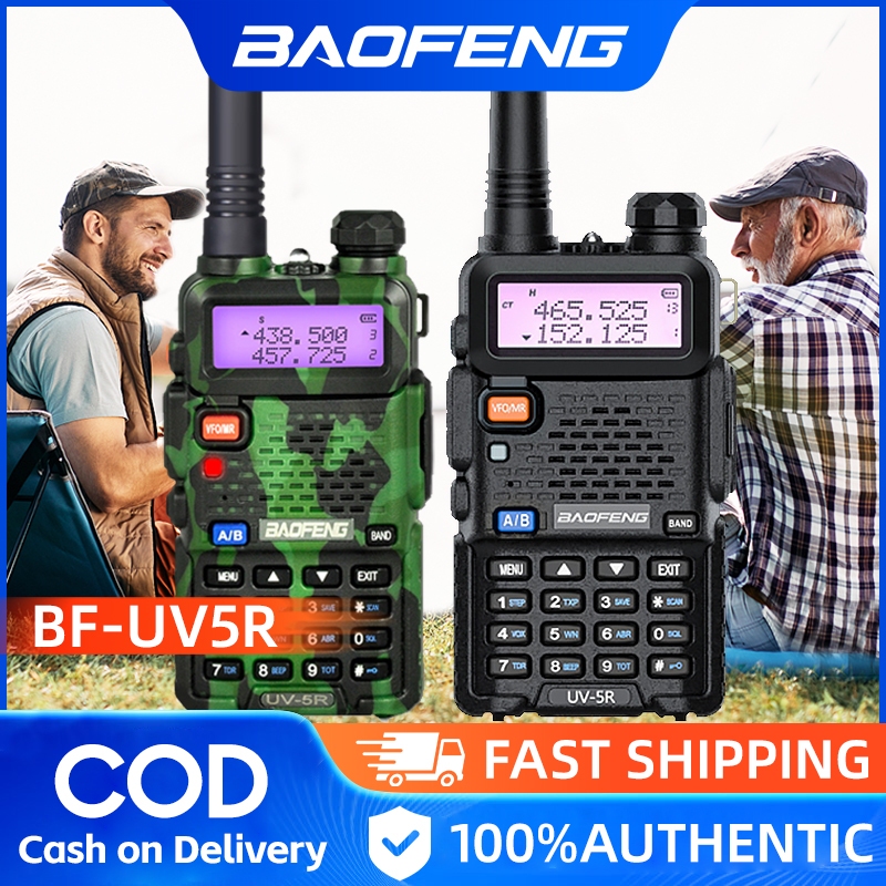 Baofeng UV-5R Two-Way Radio 2 Set 5W Radio Long Range 128CH Dual Band ...