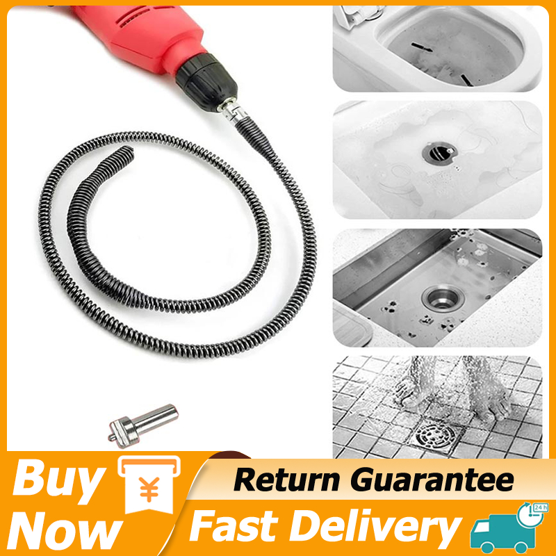 Drain Cleaner Clog Remover Plumbing Tool Flexible Rod with Electric ...