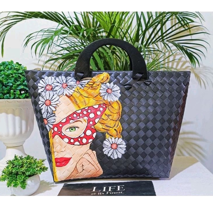 Bayong bag with zipper deals