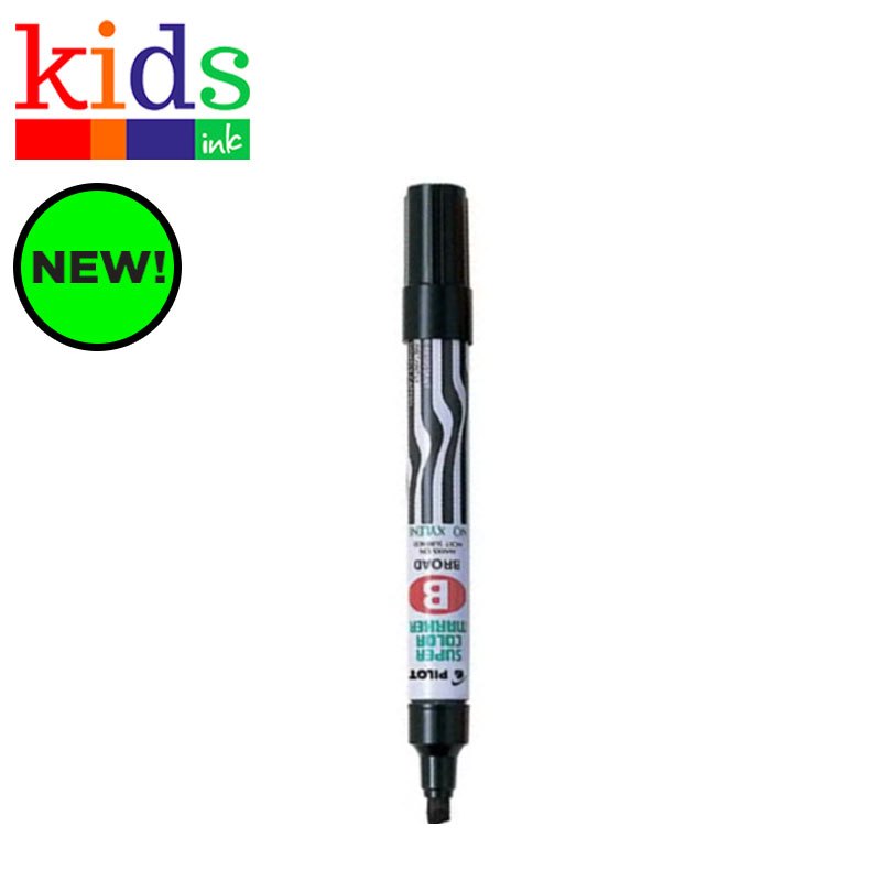 Pilot Permanent Marker Scb Black Broad - Kids Ink | Shopee Philippines
