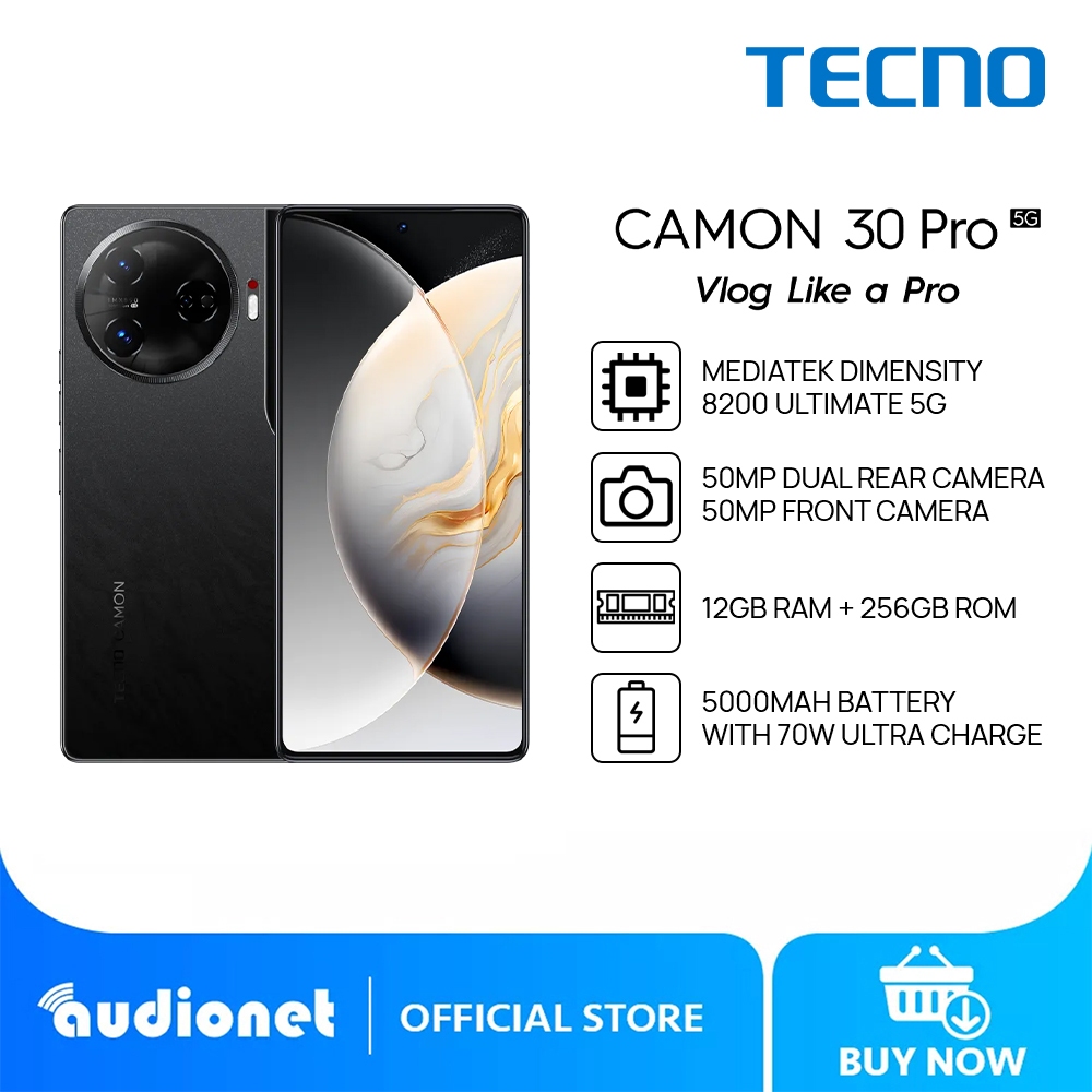 Tecno Camon 30 Pro 5G Smartphone 8GB+256GB Dimensity 8200 Ultimate