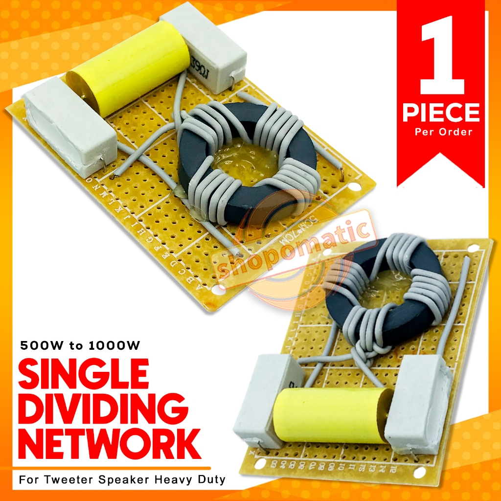 SHOPO DIY Single Tweeter Dividing Network – Heavy-Duty 500W–1000W Audio ...