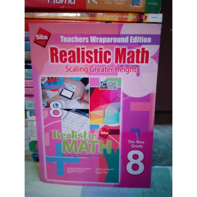 REALISTIC MATH TEACHER'S WRAPAROUND EDITION grade 8 (brandnew | Shopee ...