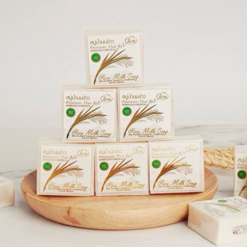 BKK PREMIUM JAM RICE MILK SOAP (MADE IN THAILAND) | Shopee Philippines