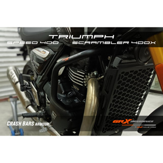 Triumph Speed 400 | Scrambler 400X Crash Bars and Crash Bars + Sliders ...