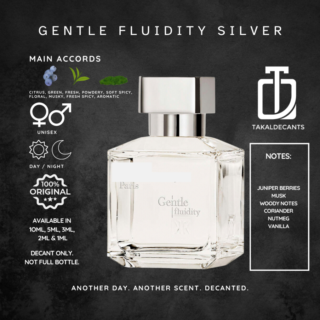 Perfume Decants - Gentle Fluidity Silver (1ml/2ml/3ml/5ml/10ml ...