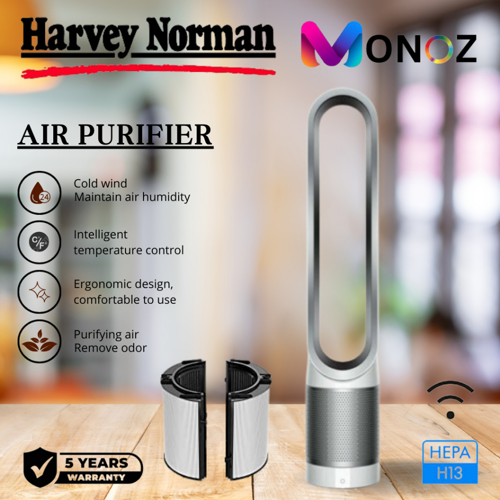 MONOZ Premium Pure Cool/Tower Fan Air Purifier Tower Fan Purifier Cool