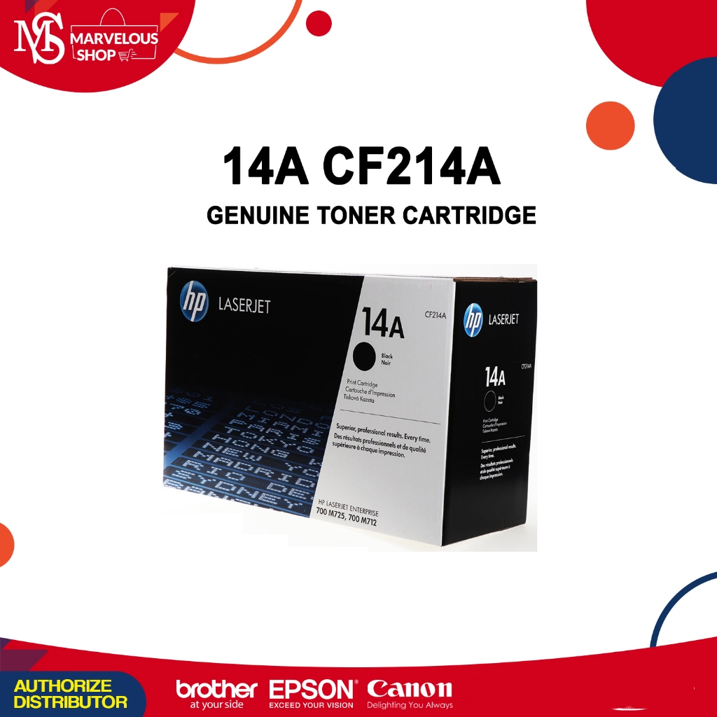 14A Black Original LaserJet Toner Cartridge, CF214A 14 | Shopee Philippines
