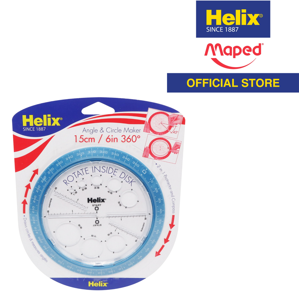 HELIX Angle and Circle Maker | 360 degree | X36002 | Shopee Philippines