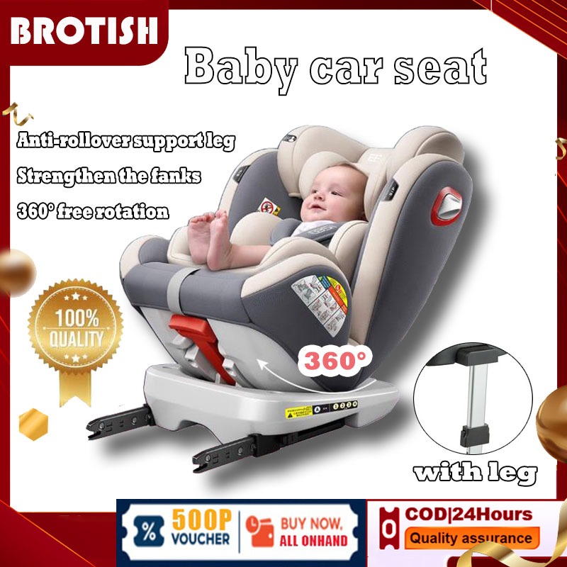 Car Seat For Baby Car Seat 360 Rotation For Ages 0 12 General Isofix NO LEG Shopee Philippines