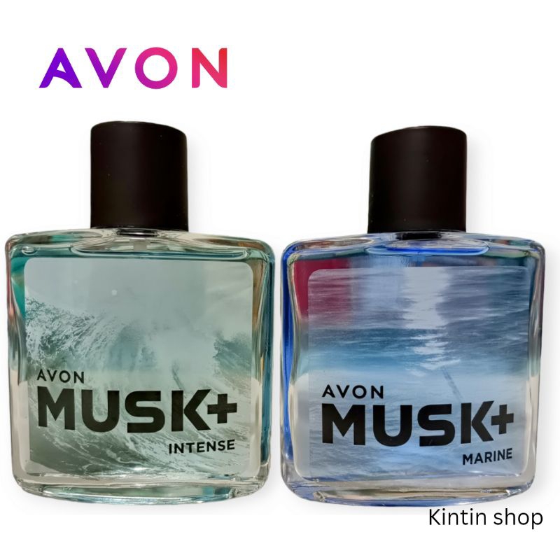 Avon Musk+ Intense, Musk+ Marine Eau de Cologne Spray For Men 75ml ...