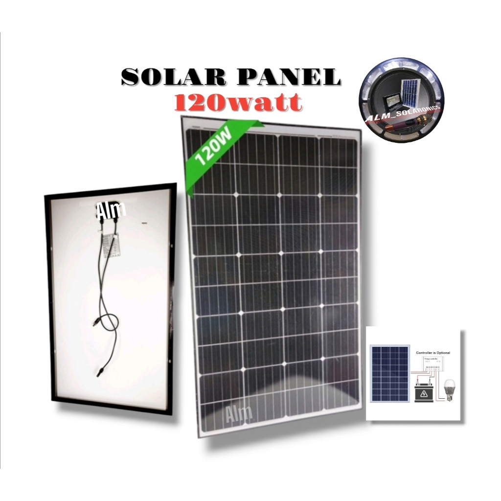 120w Solar Panel Mono 120 Watt 12 Volt Pv Module Cell | Shopee Philippines