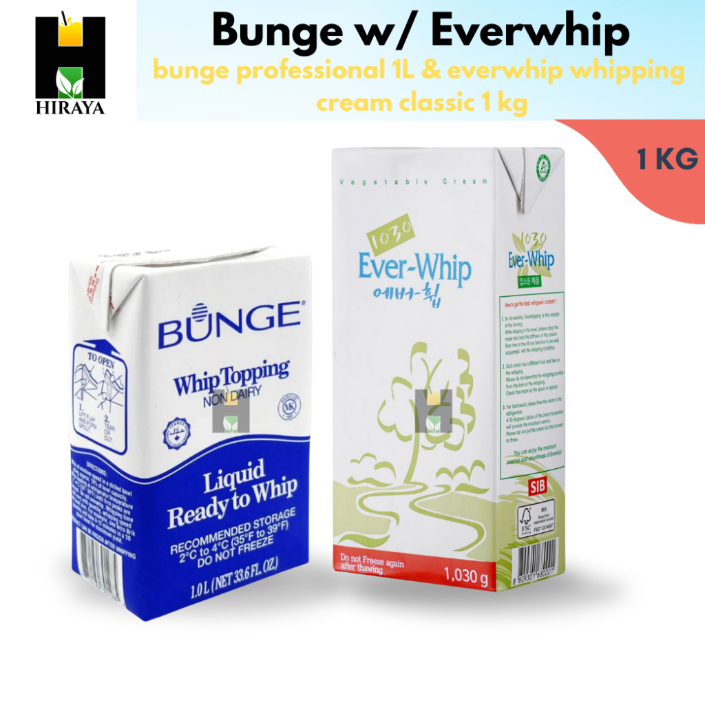 Bunge Non Dairy Whipping Cream (1 Liter)/ Ever Whip/ Professional
