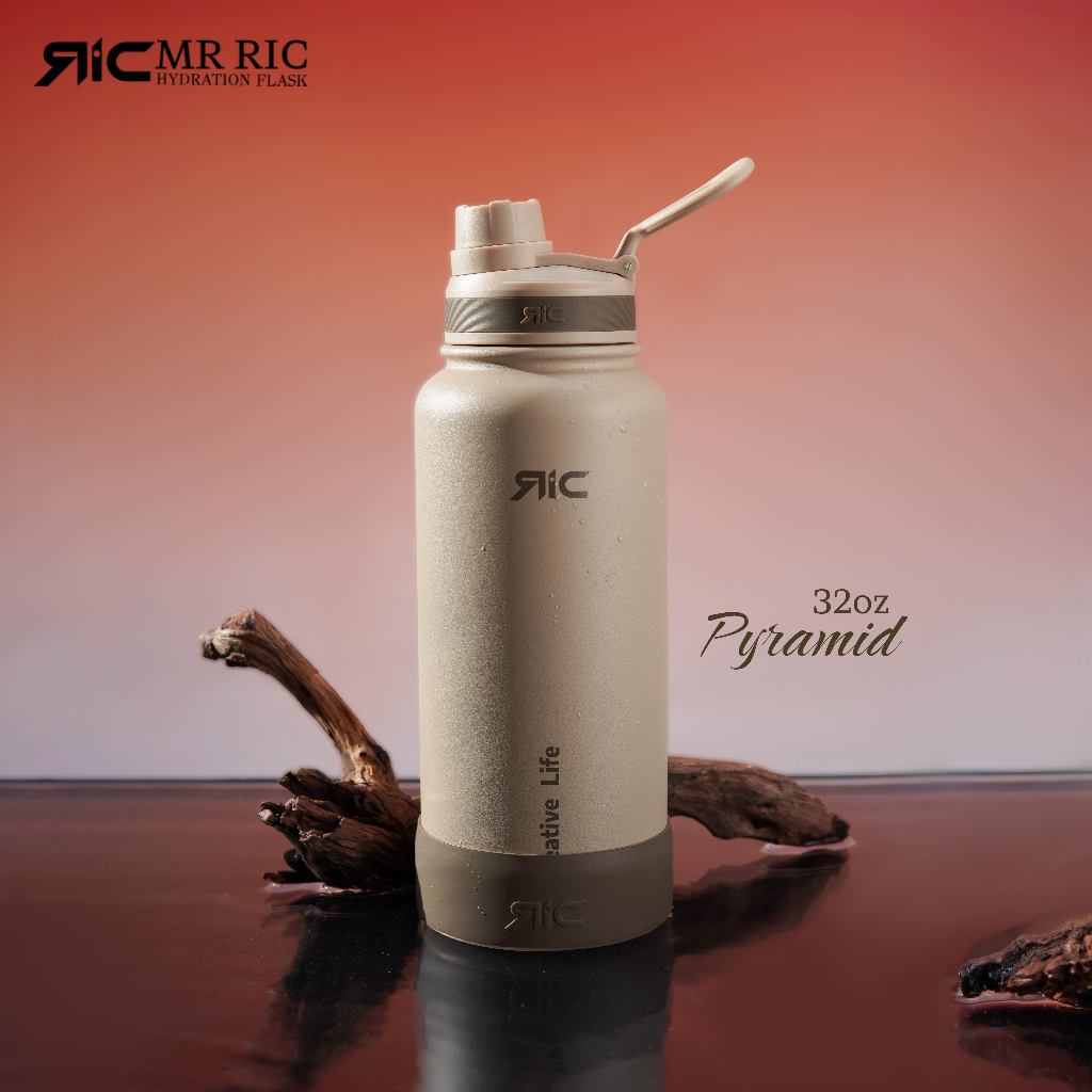 Mr Ric Hydration Flask w/ Free Silicone Boot Insulation Stainless Steel ...