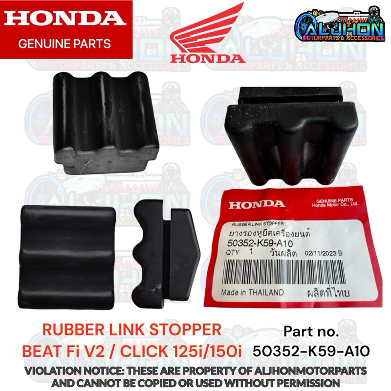 BEAT Fi V2 / CLICK 125i/150i RUBBER LINK STOPPER 50352-K59-A10 HONDA ...