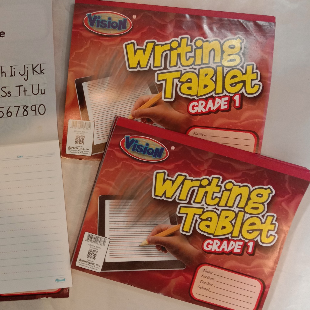 Writing Tablet Grade 1 (Vision) | Shopee Philippines
