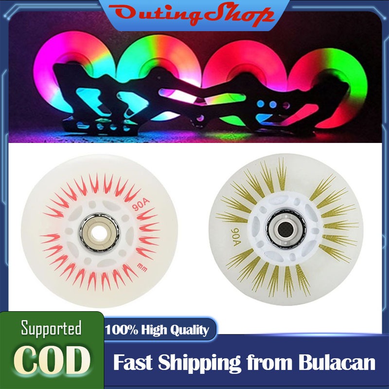 Skate Wheels LED Flash Light Inline Skate Wheels Replacement Durable ...
