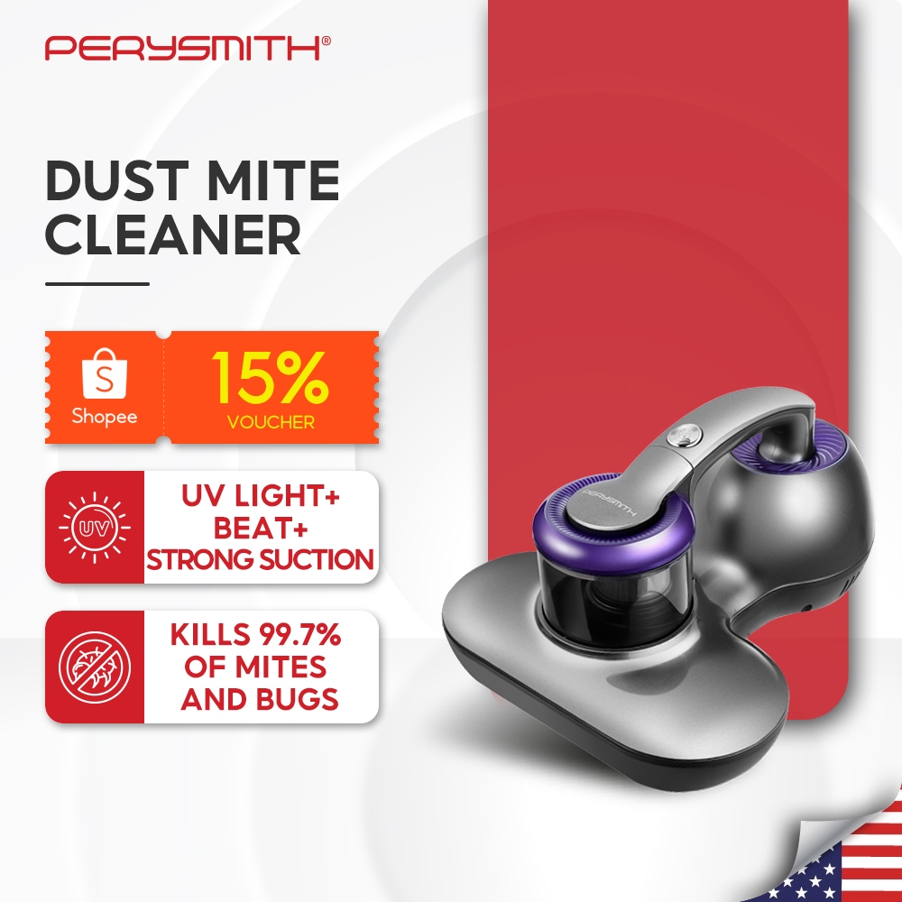 PerySmith V10 Dust Mite Vacuum Cleaner For Bed and Sofa With UV Light