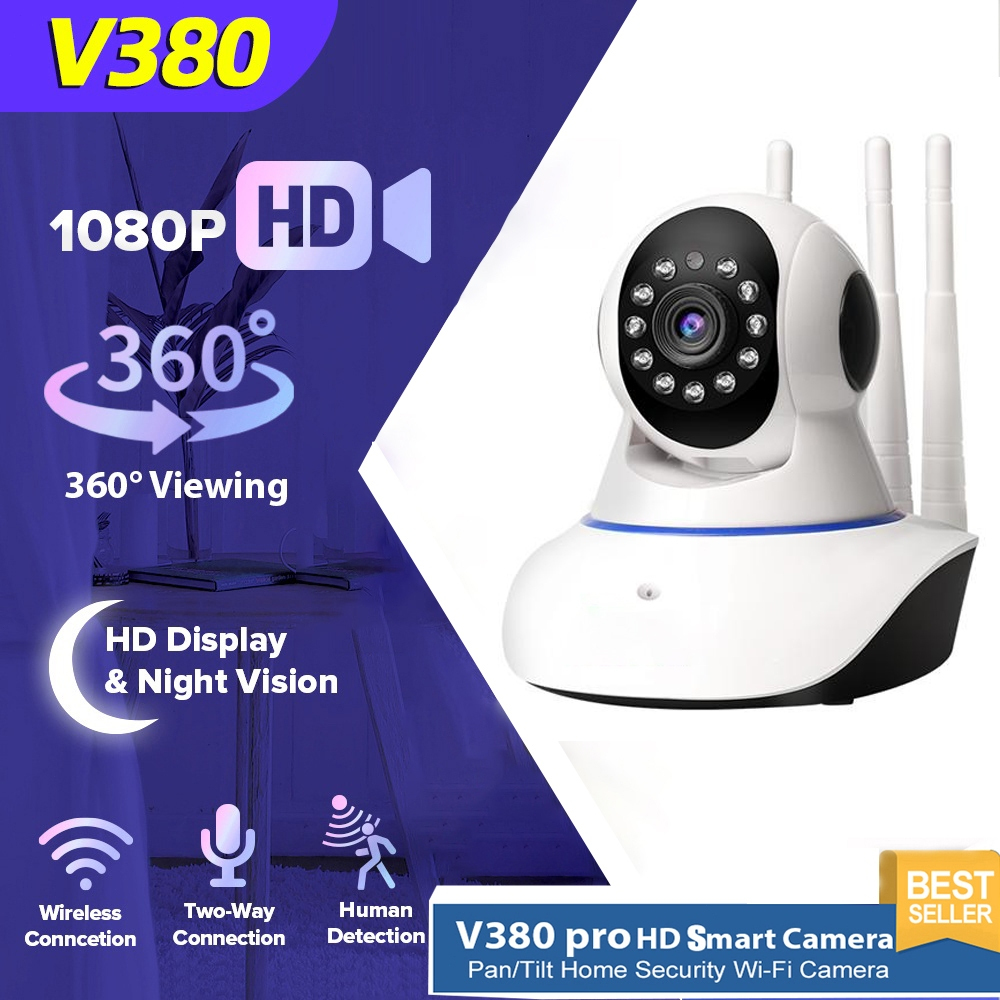 V380 Pro 1080P CCTV Camera Wireless HD IP Camera Wifi Connect To Phone ...