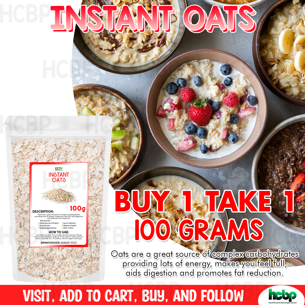 BUY 1 TAKE 1 Instant Oats 100g Oatmeal / Easy Cooking / Diet-Friendly ...