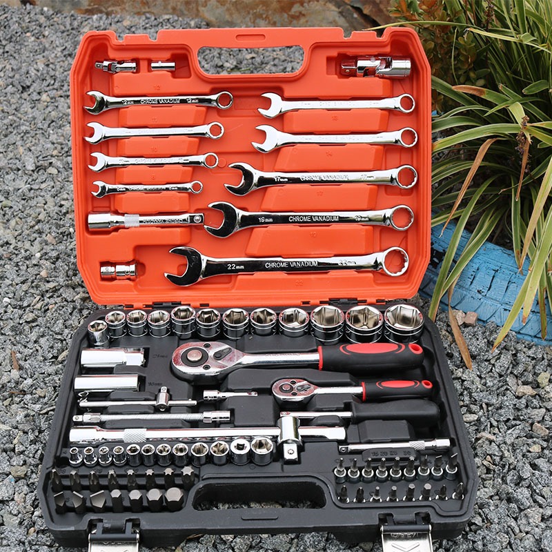 Pcs Set Tools Socket Wrench Set Car Tools Torque Wrench Tool Box