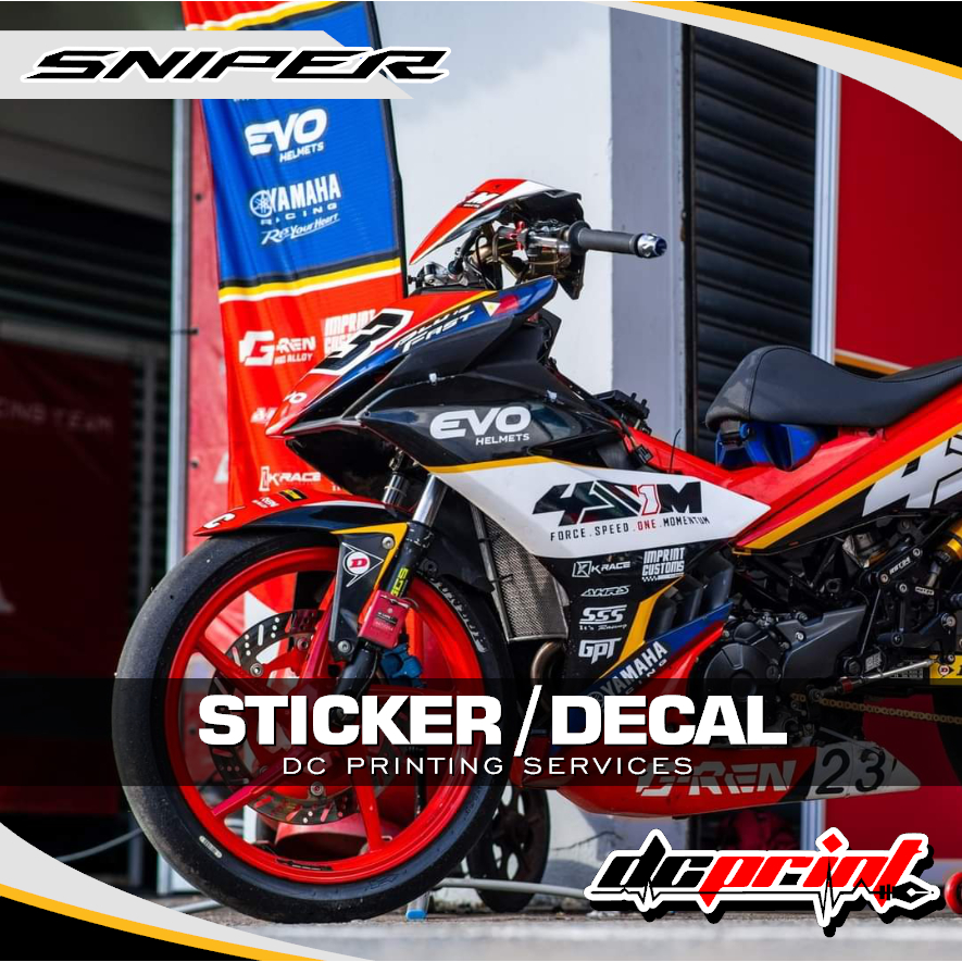 YAMAHA SNIPER 150 SET DECAL V2 4S1M STICKER DECALS | Shopee Philippines
