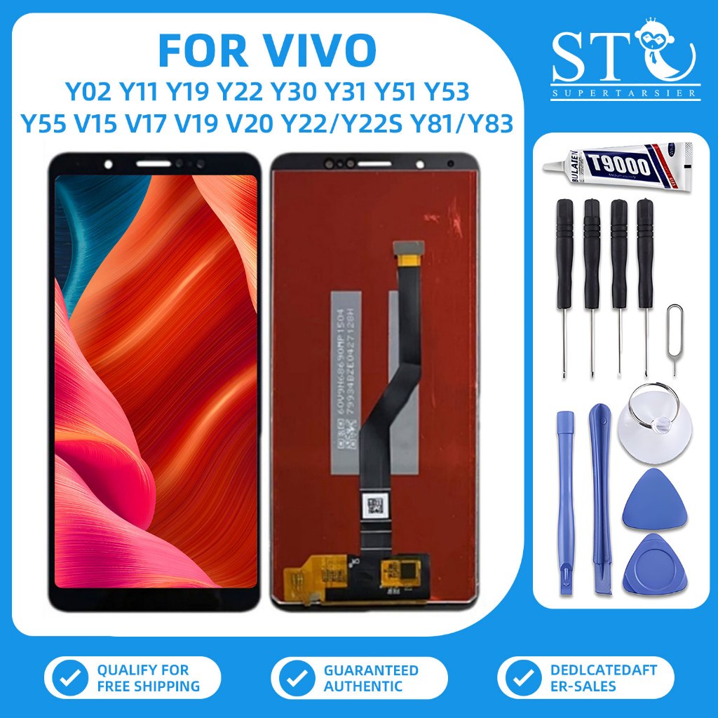 LCD for vivo Y02 Y11 Y19 Y69 Y22/Y22S Y81/Y83 Y31 Y51 Y53 Y55 V7 V15 ...