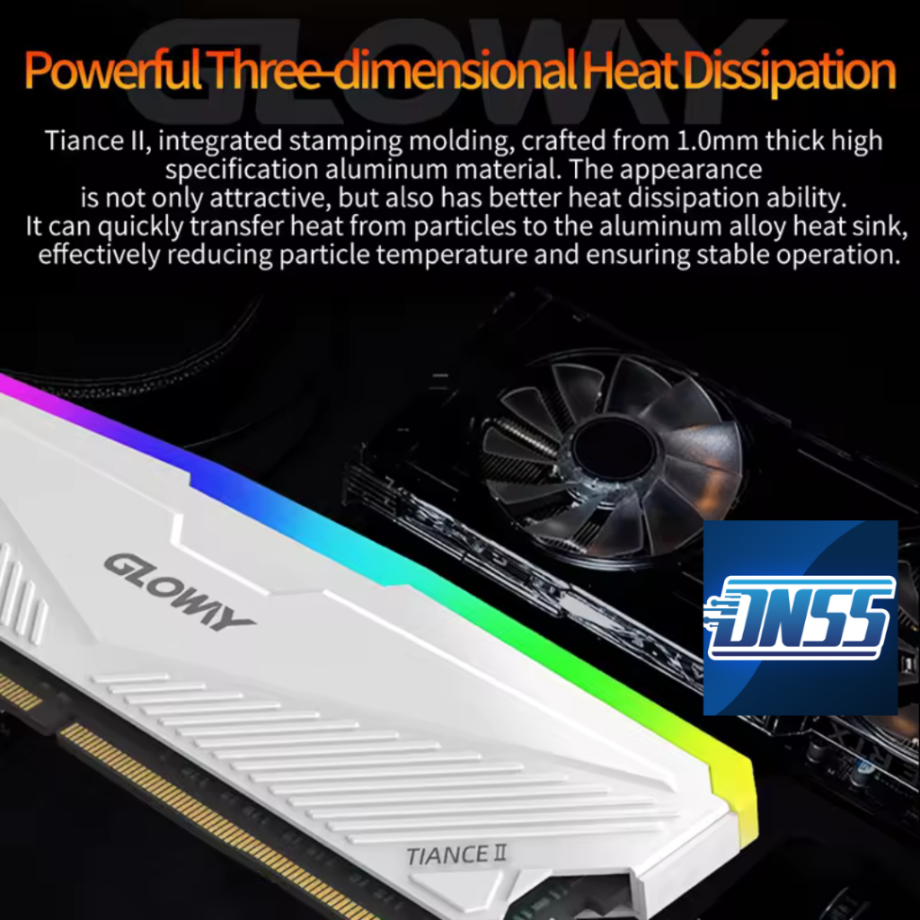 Gloway DDR4 3200 MHZ 16GB (8GBX2) RGB DESKTOP RAM COMPATIBLE WITH