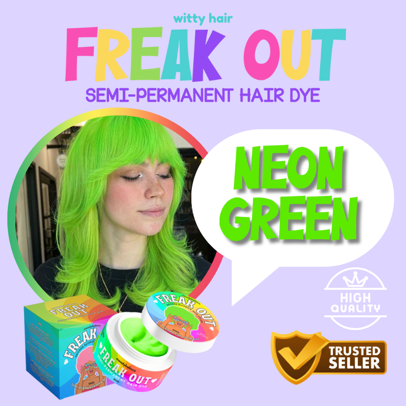 Neon Green Semi Permanent Hair Dye Hair Color Hair Jam by WITTY HAIR ...