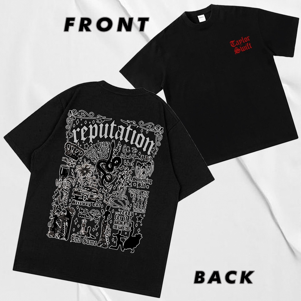 Freedomtees RepuTAYtion Unisex T-Shirt – Soft Black Tee With Graphic Print (Size L) - View #8