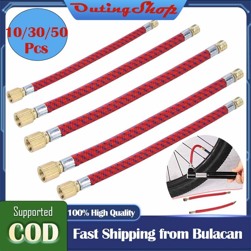 10/30/50Pcs Universal Pump Extension Hose Inflator Tube Bike Air Pump ...
