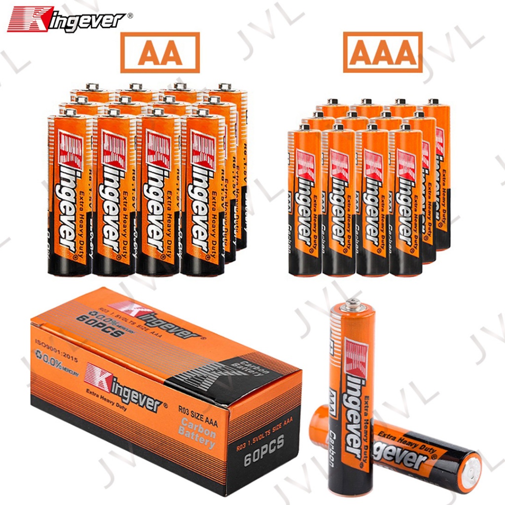 Kingever 100% Orignal Extra Heavy Duty AA AAA Family Combo Set Battery ...