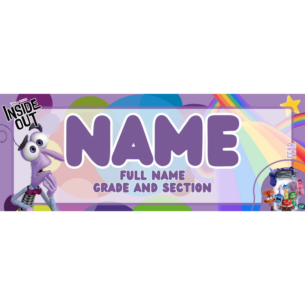 Customized Laminated / PVC Name Tag for School | FREE LACE | Shopee ...