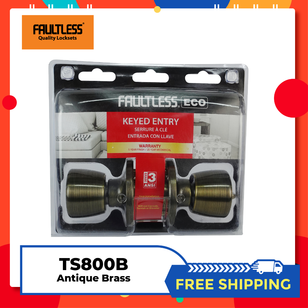 FAULTLESS ECO KNOBSET (DOORKNOB) | Shopee Philippines
