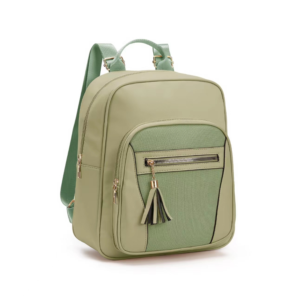 Lady M #9611 Medium size leather backpack with 3 compartments for ...