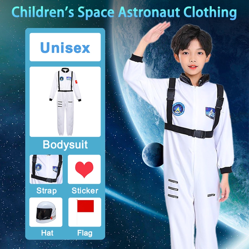 Astronaut Career Costume for Kids Boys Girls Halloween Cosplay Rocket ...