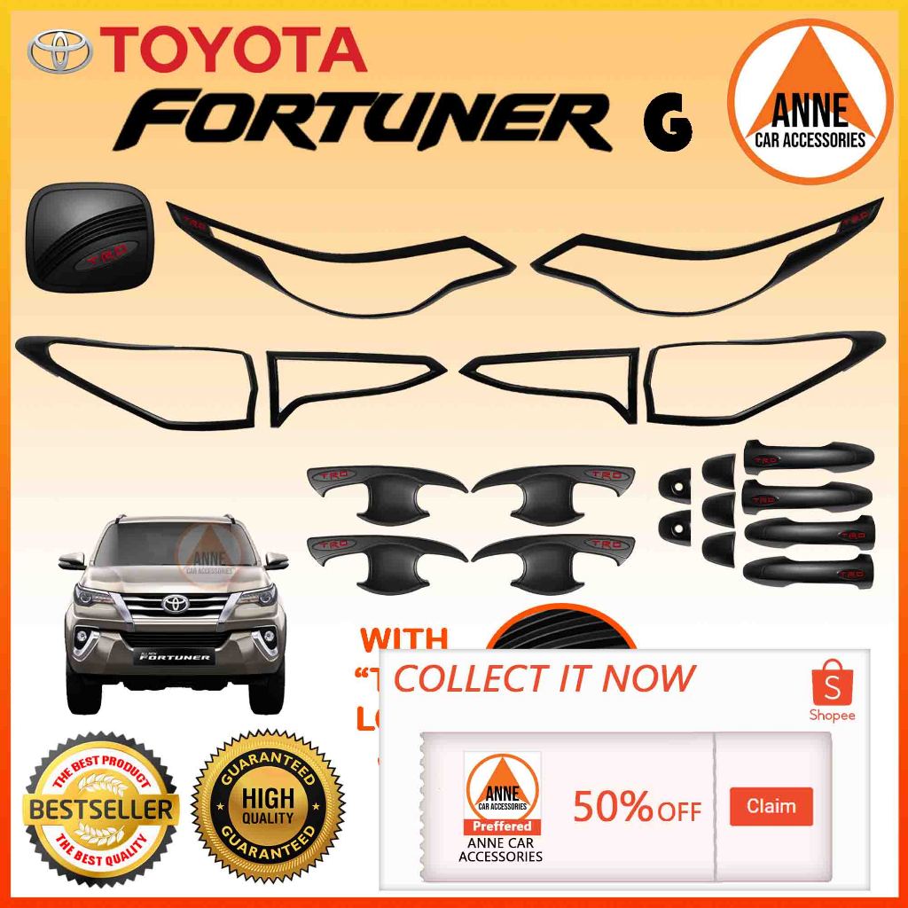 Toyota Fortuner G Variant 2016 - 2020 With TRD Garnish Cover Set ...